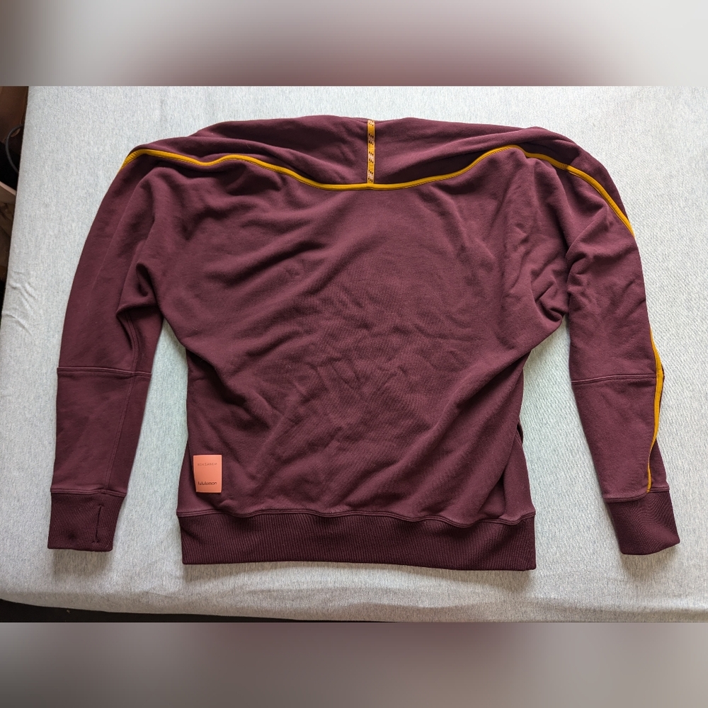 Lululemon Face Forward Sweatshirt *lululemon x Roksanda in Garnet / Fools Gold - Picture 7 of 16